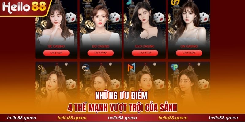 4 điểm vượt bậc tại sòng bài online
